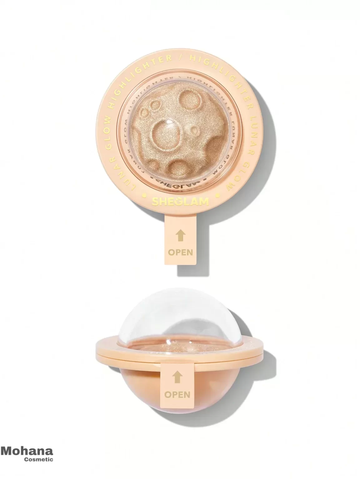 هایلایتر فضایی شیگلم مدل Lunar Glow رنگ Tea Cake