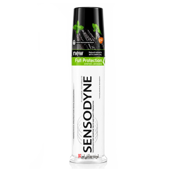 خمیردندان پمپی محافظ کامل حاوی زغال 100 میل سنسوداین SENSODYNE