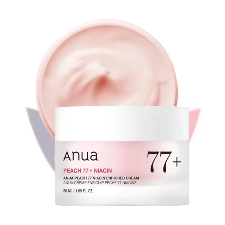 کرم روشنکننده و آبرسان هلو 77% آنوا | Anua Peach 77 Niacin Enriched Cream
